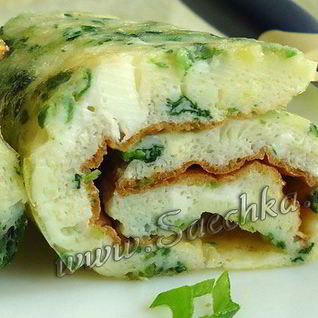 Омлет с зеленью