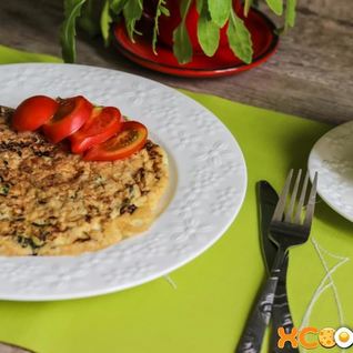 Омлет со шпинатом