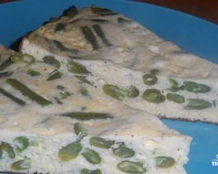 Омлет со стручковой фасолью