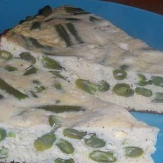 Омлет со стручковой фасолью