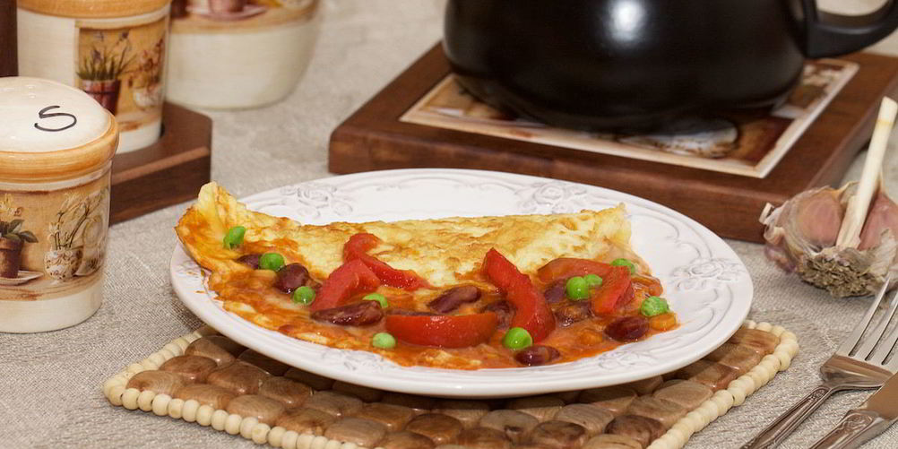 Рецепт омлет в мексиканском стиле