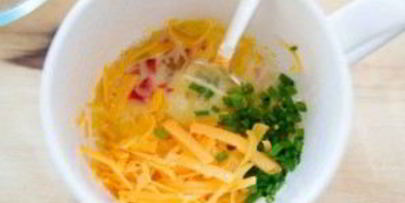 омлет в микроволновке за 5 минут