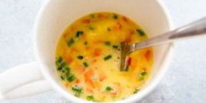 омлет в микроволновке за 5 минут