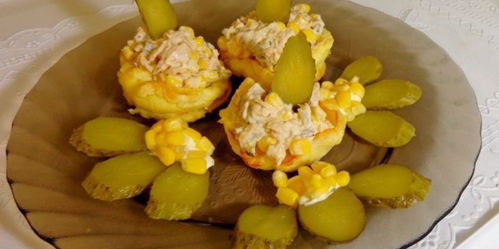 Рецепт омлетные гнездышки-ассорти