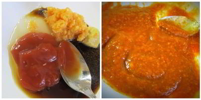 омусоба — японский омлет с овощами, лапшой и соусом тонкацу