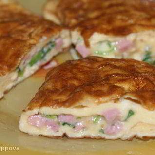 Рулетики из омлета