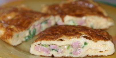 рулетики из омлета