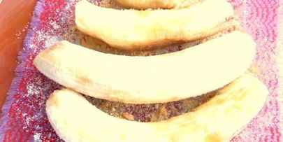 сладкий омлет с бананами