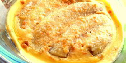 сладкий омлет с бананами