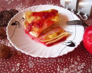 Сладкий омлет с манной крупой