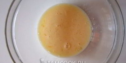 сладкий омлет с манной крупой