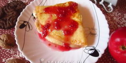 сладкий омлет с манной крупой