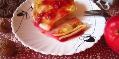 сладкий омлет с манной крупой