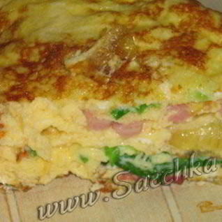 Слоеный омлет