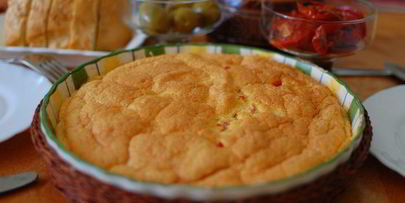 сырно-овощной омлет в духовке