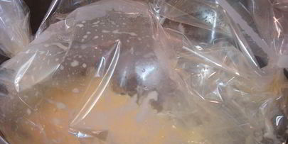 вареный омлет в пакете