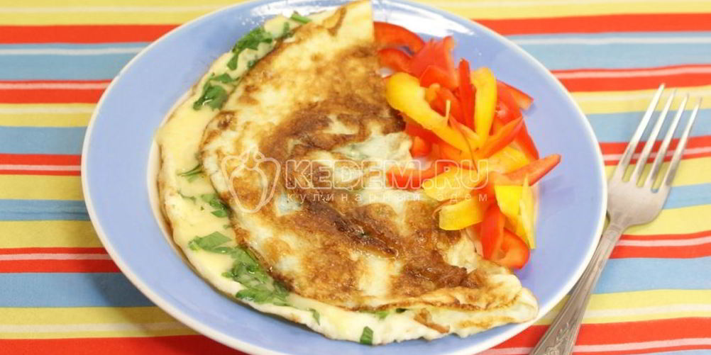 Рецепт завтрак омлет-конверт