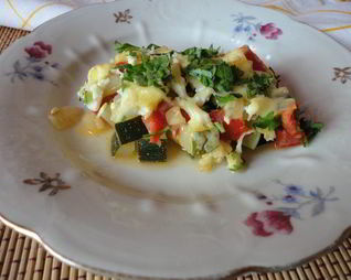 Овощная закуска с сыром