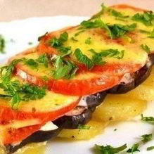 Рецепт Овощная закуска, запеченная со сметаной