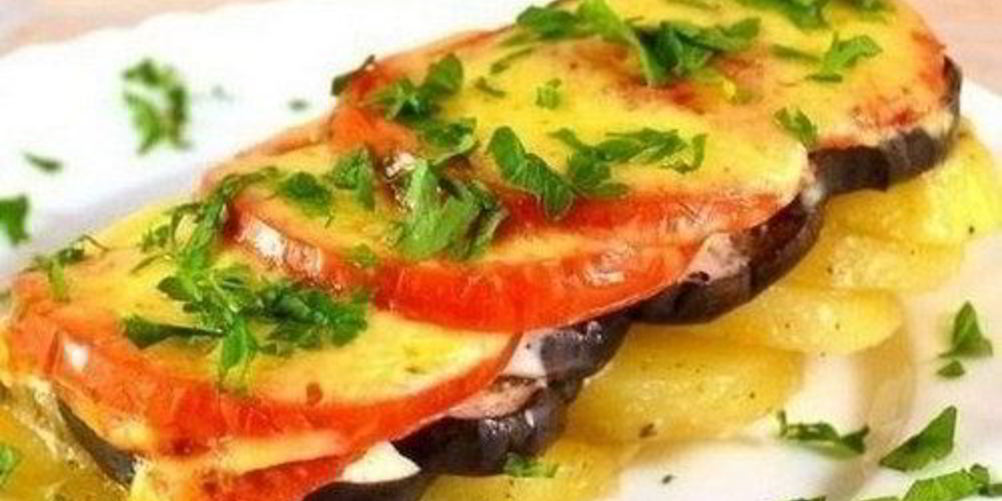 Рецепт овощная закуска, запеченная со сметаной