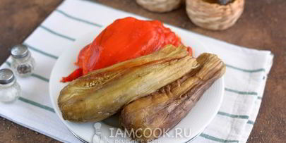 овощной тьян из баклажанов и болгарского перца