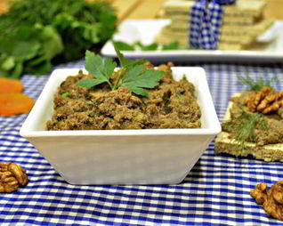 Паштет из чечевицы с курагой