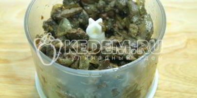 паштет из куриной печени с грибами