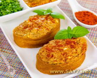 Паштет из куриной печени с паприкой и яйцами