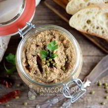 Рецепт Паштет из маша с грибами