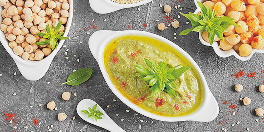 Рецепт паштет из нута со шпинатом