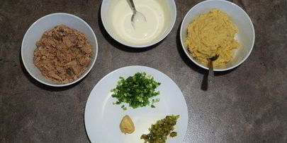 закусочный паштет из тунца и нута