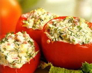 Помидоры с майонезом