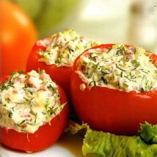 Помидоры с майонезом