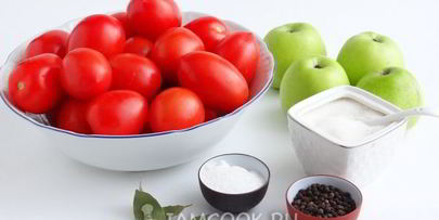 помидоры с яблоками на зиму без уксуса