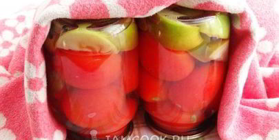 помидоры с яблоками на зиму без уксуса