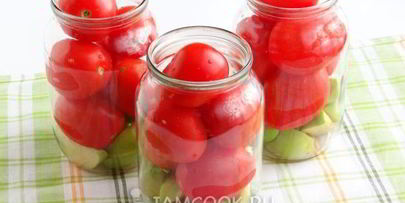помидоры с яблоками на зиму без уксуса