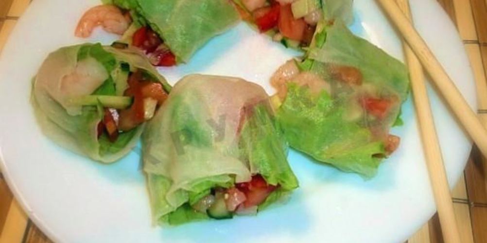 Рецепт спринг роллы с креветками