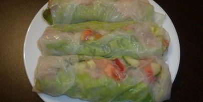 спринг роллы с креветками