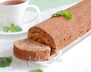 Бисквитный рулет Трюфель