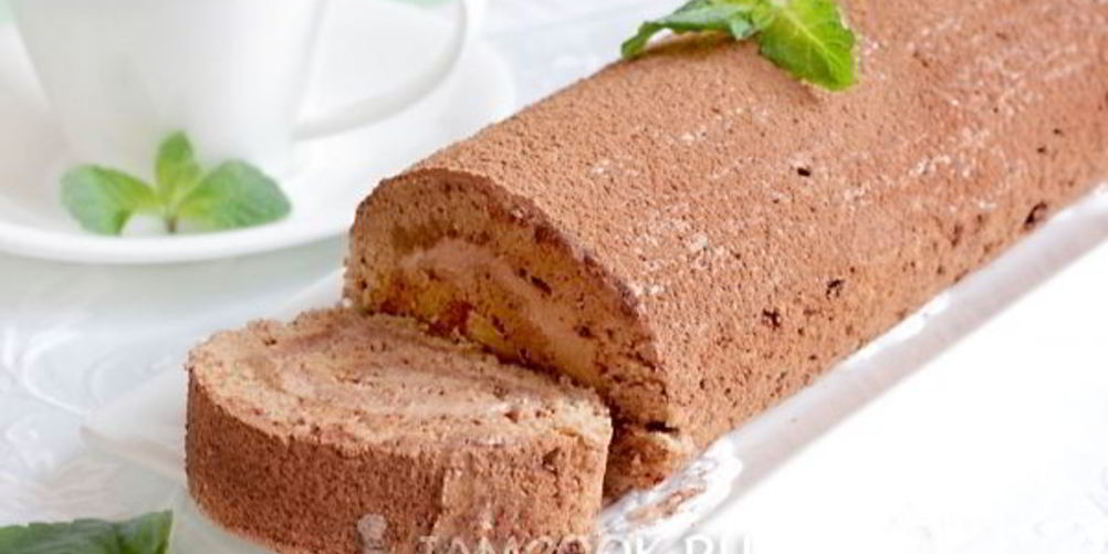 Рецепт бисквитный рулет трюфель