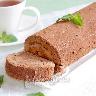 Бисквитный рулет Трюфель