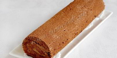 бисквитный рулет трюфель