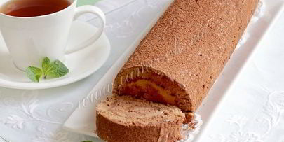 бисквитный рулет трюфель