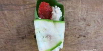 быстрые рулетики с цуккини