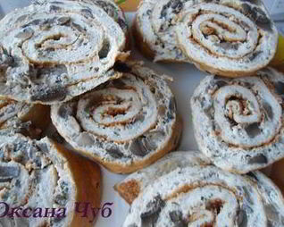 Грибной рулет