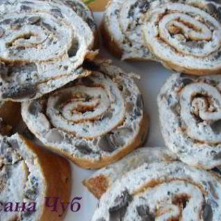 Грибной рулет