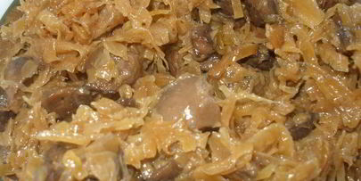 картофельный рулет с капустой и грибами