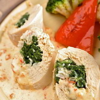 Куриный рулет с крабом