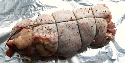 куриный рулет с орехами