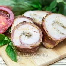 Рецепт Куриный рулет с сушеным луком